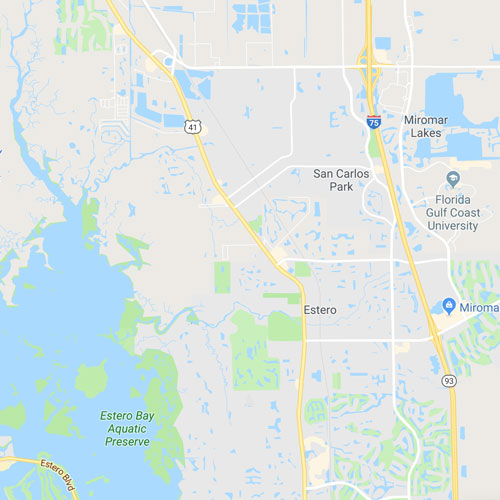 Estero Cooling Services Area Map