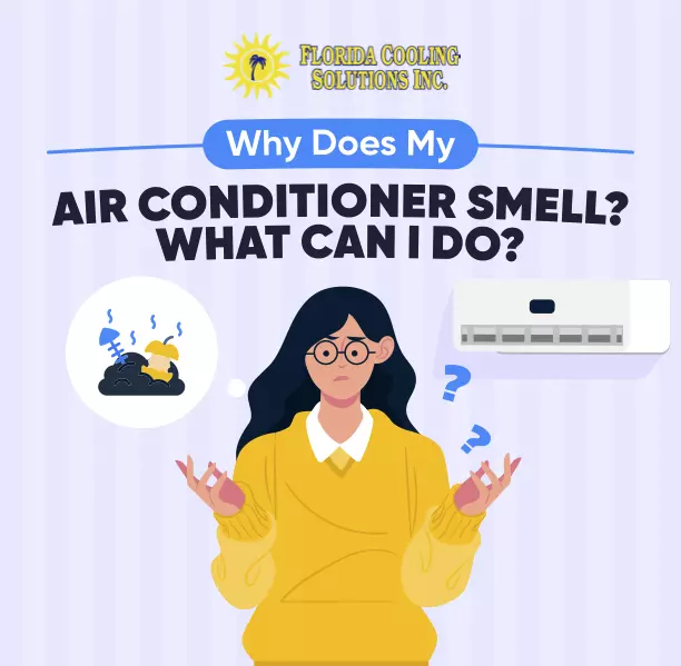 air conditioner smells what can i do graphic